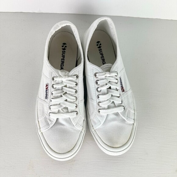 Superga 2750 Cotu Classic Canvas Sneaker White Women's Size 10 - Picture 5 of 8